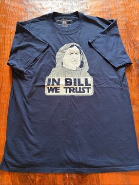 Chowdaheadz Bill Belichick Men’s Navy 'In Bill We Trust' Graphic Tee